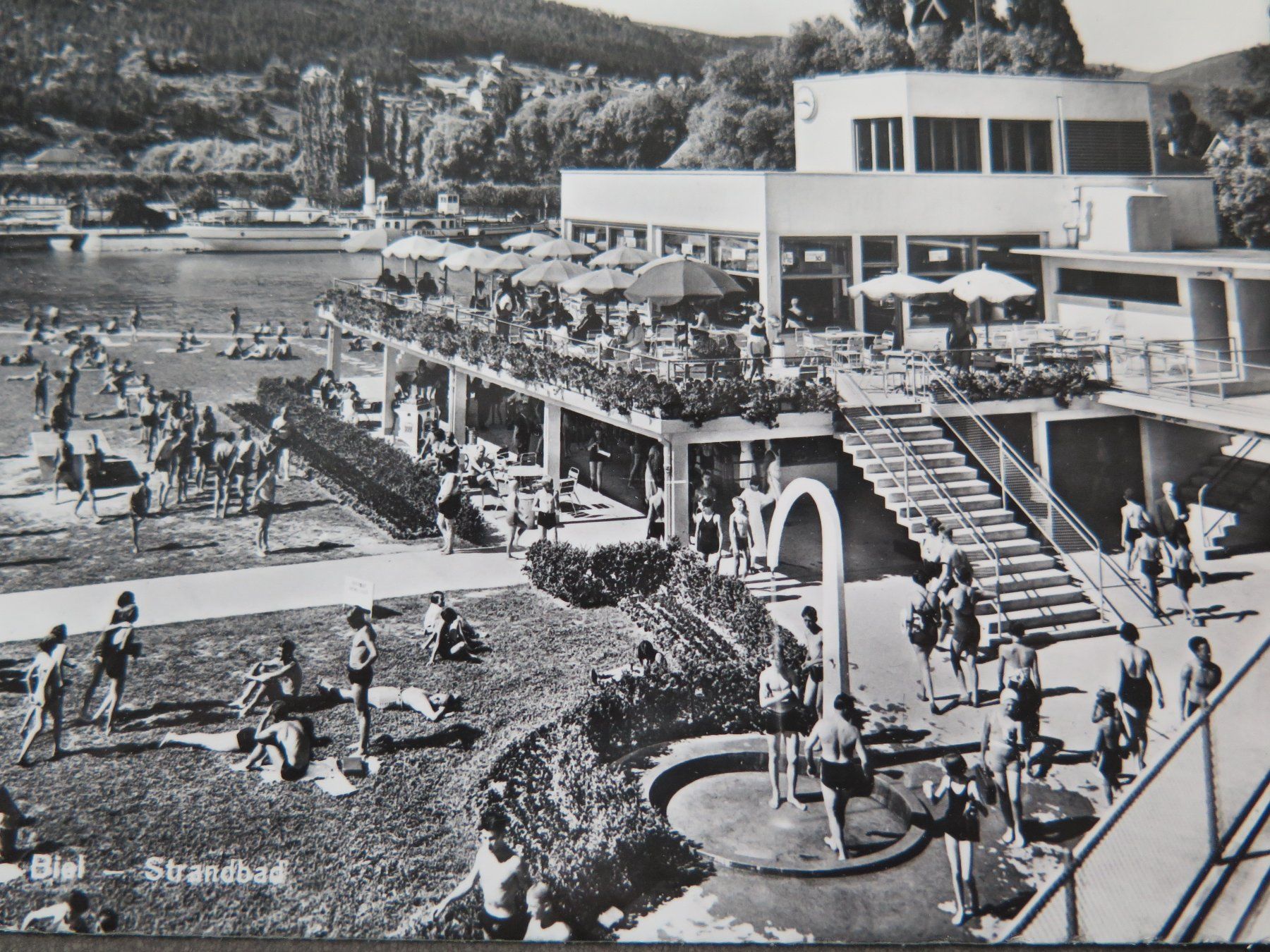 Ansichtskarten: BIEL - STRANDBAD – Gebraucht aus Wittenbach von lipasal 2