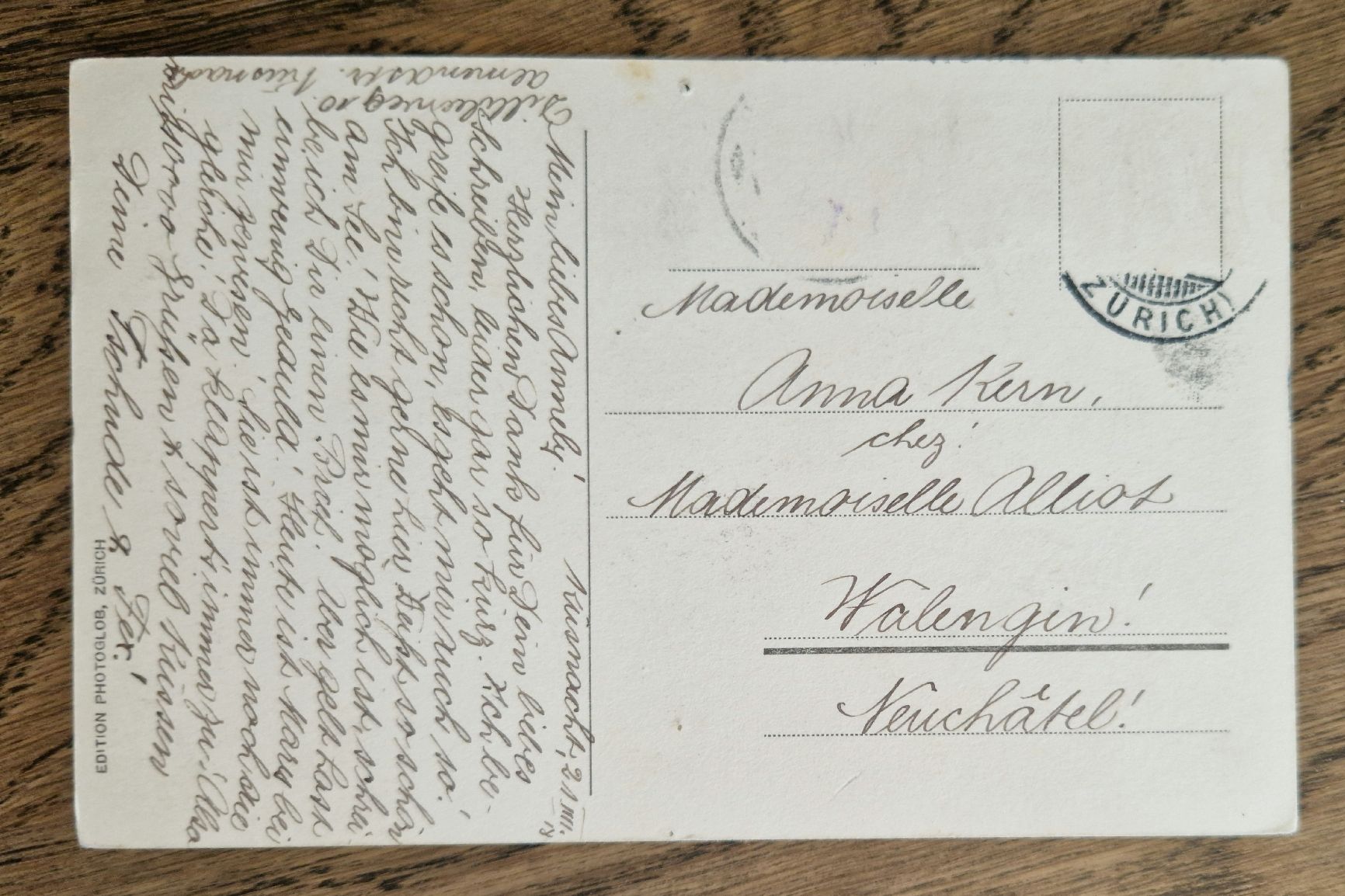 Cartoline postali: Zürich Waldhaus Dolder 1918 – Usato da Ebikon venduto da Donar50 1