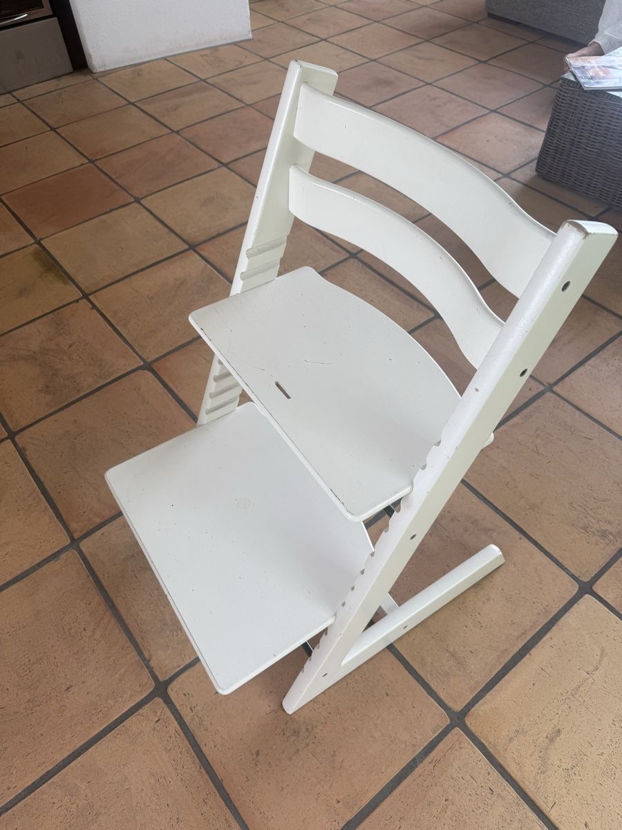 Stokke Seggioloni: Stokke Tripp Trapp Kinderstuhl, weiss – Usato da Erlach venduto da laughinggecko