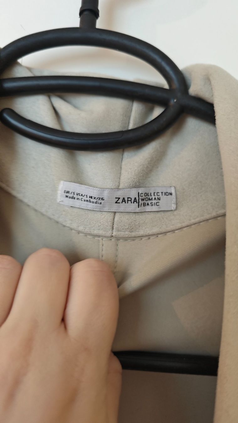 Zara Cappotti: Zara Wildledermantel beige Grösse S – Usato da Bülach venduto da mastika82 2