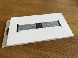 Bracelet Apple Watch Milanais Titane 49mm Noir - NEUF!