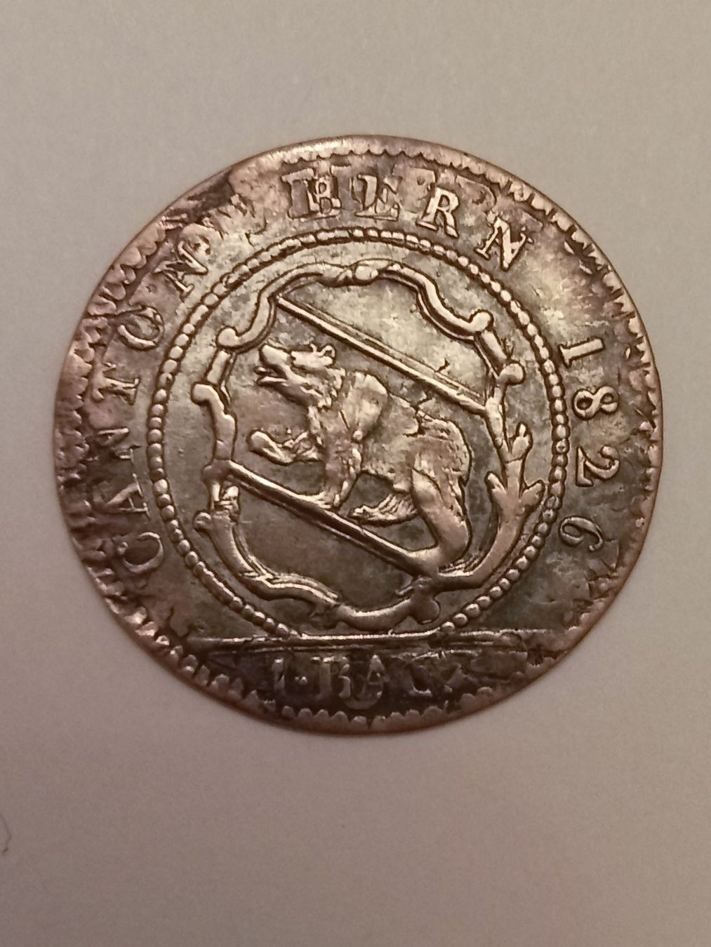 Tutti le monete: 1826   1 Batzen , Kanton Bern,  Billon – Usato da thoerigen venduto da grimselcat