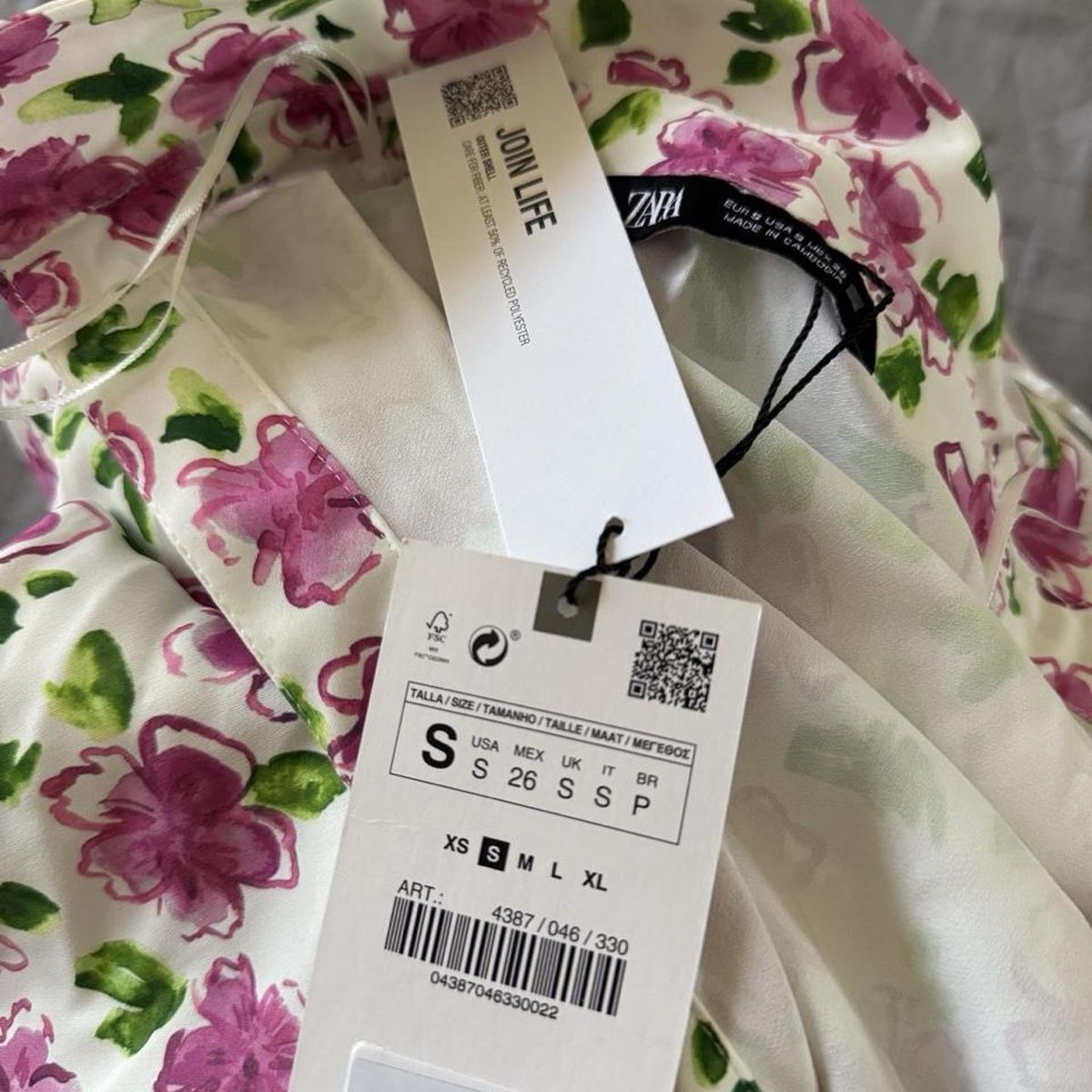 Zara Camicette: Zara floral blouse – Nuovo e nell'imballaggio originale da Basel venduto da 1moonstar 3