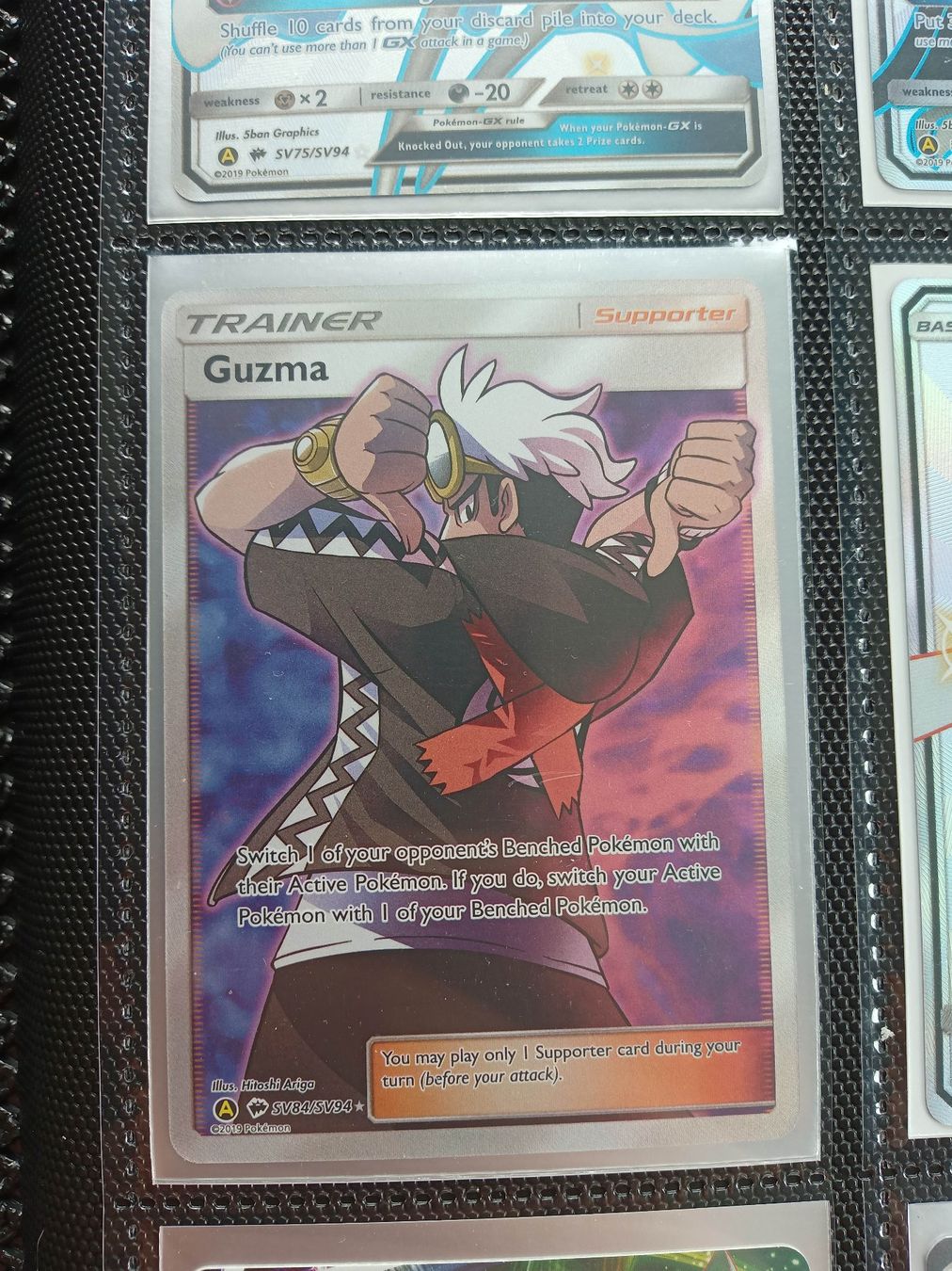 Pokémon Sammelbilder & Trading cards: Guzma Full Art - Hidden Fates – Gebraucht aus Altstätten SG von GGsGameshop