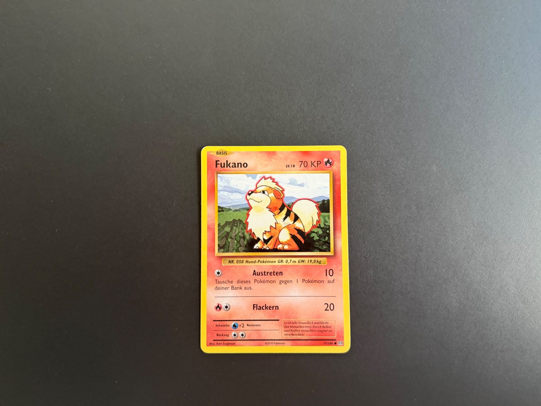 Pokémon Cartes à collectionner: Fukano 17/108 – D'occasion à Zürich par mountainwizard00