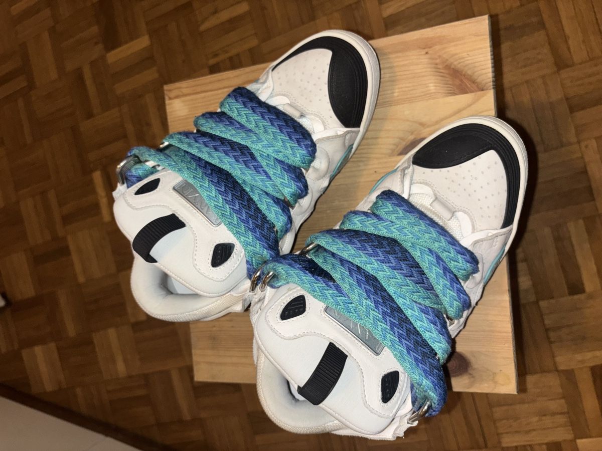 Lanvin Scarpe da uomo: Baskets Lanvin Curb turquoise à moitié prix !!! – Nuovo (secondo la descrizione) da Chêne-Bougeries venduto da sor_9rzp 1