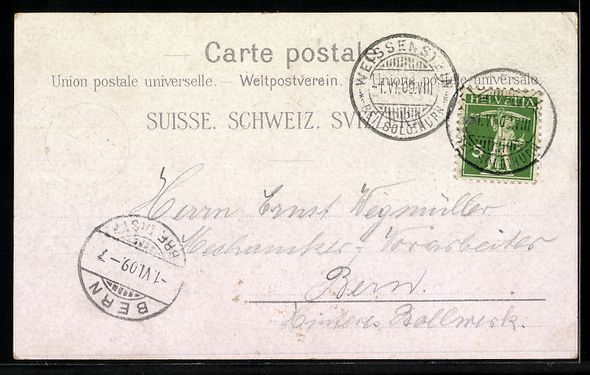 Cartoline postali: Litho Weissenstein bei Solothurn, Hotel  – Usato da Berlin venduto da bartko-reher 1