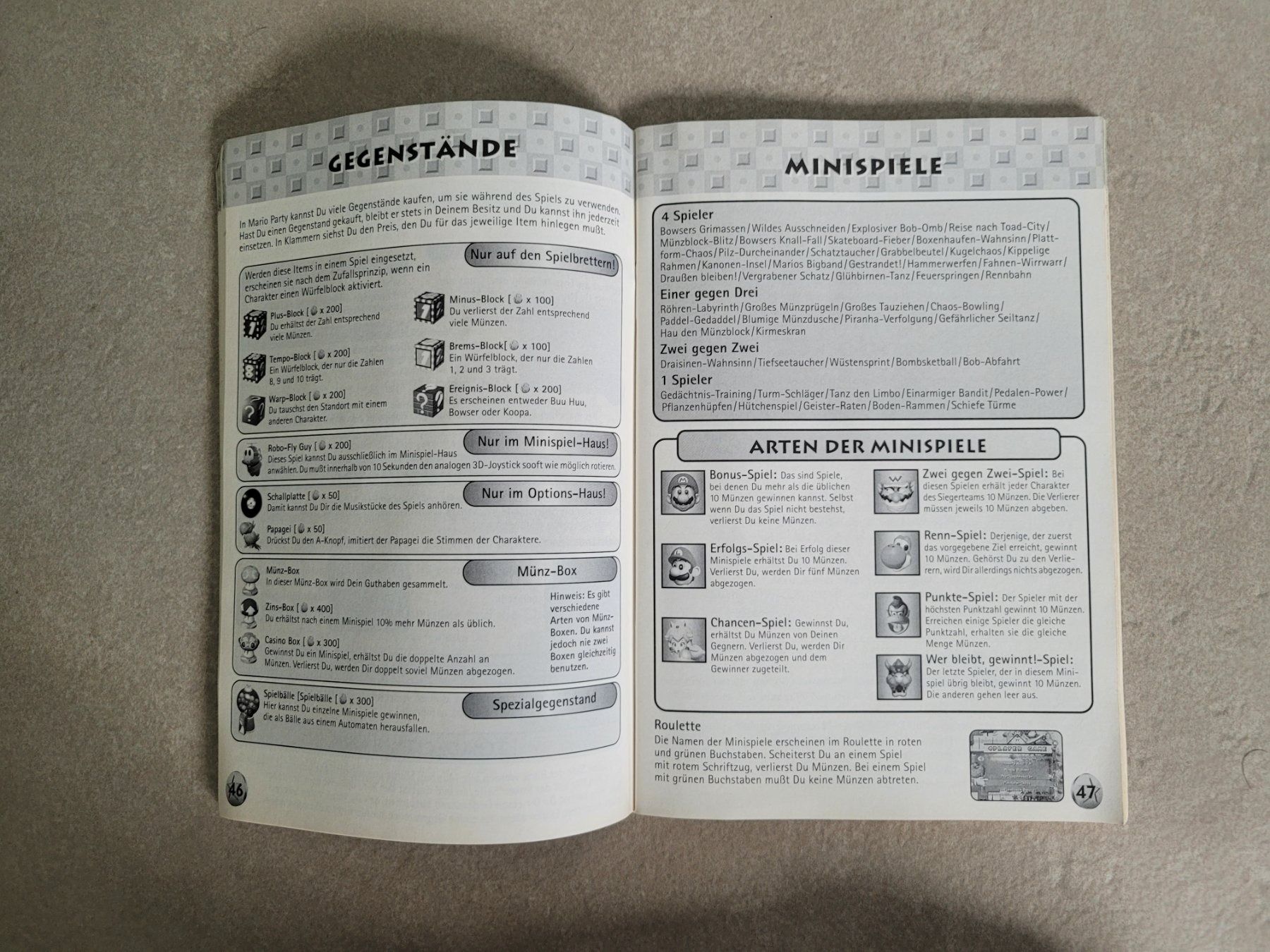 Giochi: Spielanleitung / Mario Party, N64 – Usato da Uezwil venduto da -Retrogames- 1