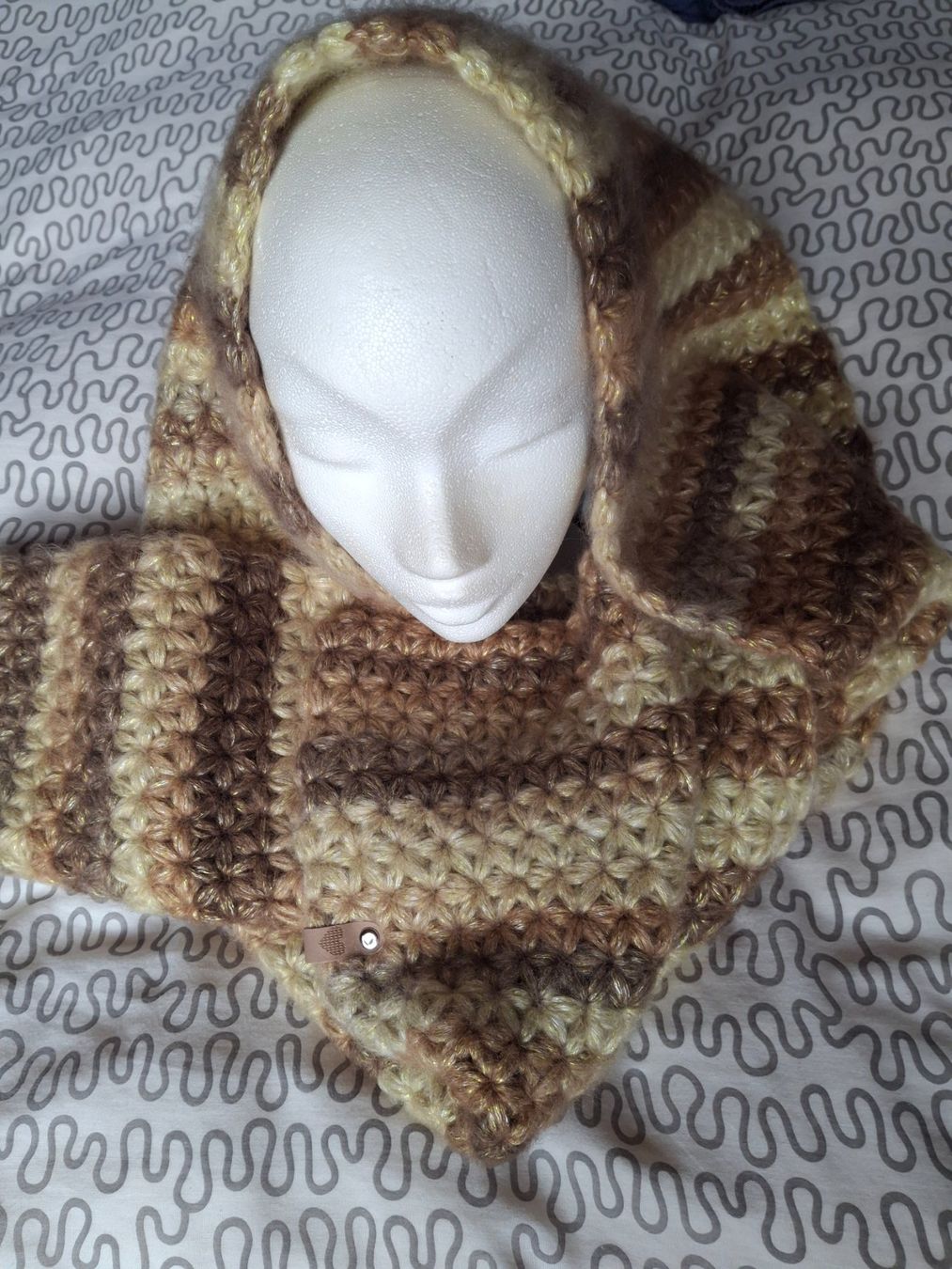 Foulard & Sciarpe: Fait main crochet écharpe 28 x 180 cm – Nuovo (secondo la descrizione) da Villiers venduto da san_jn5w 5