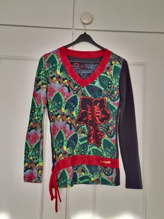Top Desigual manches longues imprimé floral 