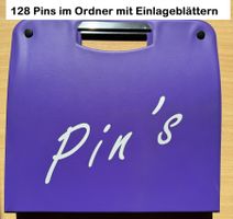 128 Pins im Pins Ordner mit Pin-Einlageblättern