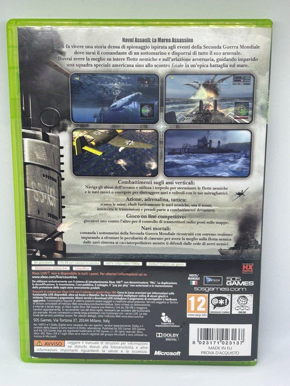 Microsoft Giochi: Naval Assault: La Marea Assassina per Xbox 360 – Usato da Giubiasco venduto da LorisVale 2
