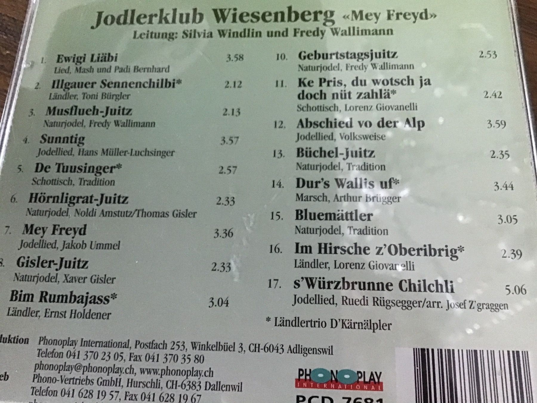 CDs: Jodlerklub Wiesenberg – D'occasion à Thierachern par sweden08 1