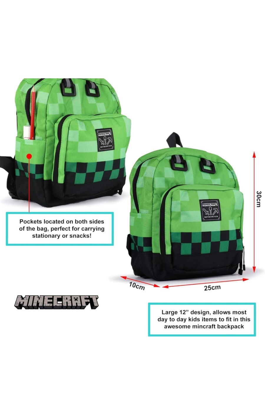 Borse & Zaini: Minecraft Backpack by Jinx, Excellent condition – Usato da Aettenschwil venduto da elenapro 5