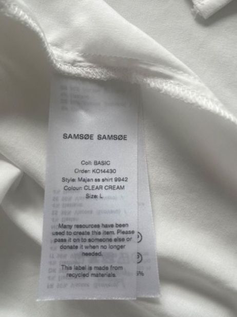 Samsøe Samsøe Camicette: Samsoe Kurzarmbluse Gr. L cresm clear – Nuovo (secondo la descrizione) da Oberglatt ZH venduto da dauerbrenner 6