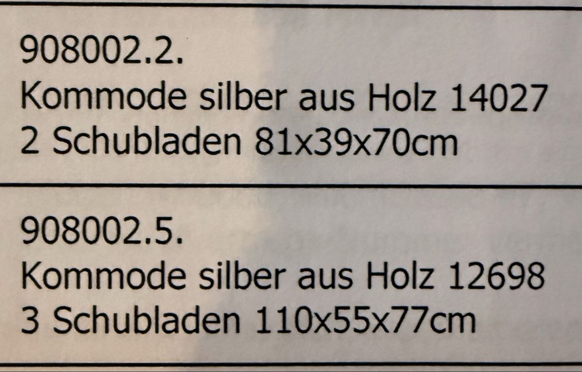 Comodini: 2 NACHTTISCHE SILBER HOLZ – Nuovo (secondo la descrizione) da Rorschacherberg venduto da drdupor 3