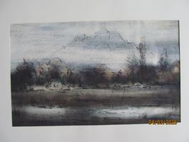 E. Kohlund   Aquarell  Pilatusansicht