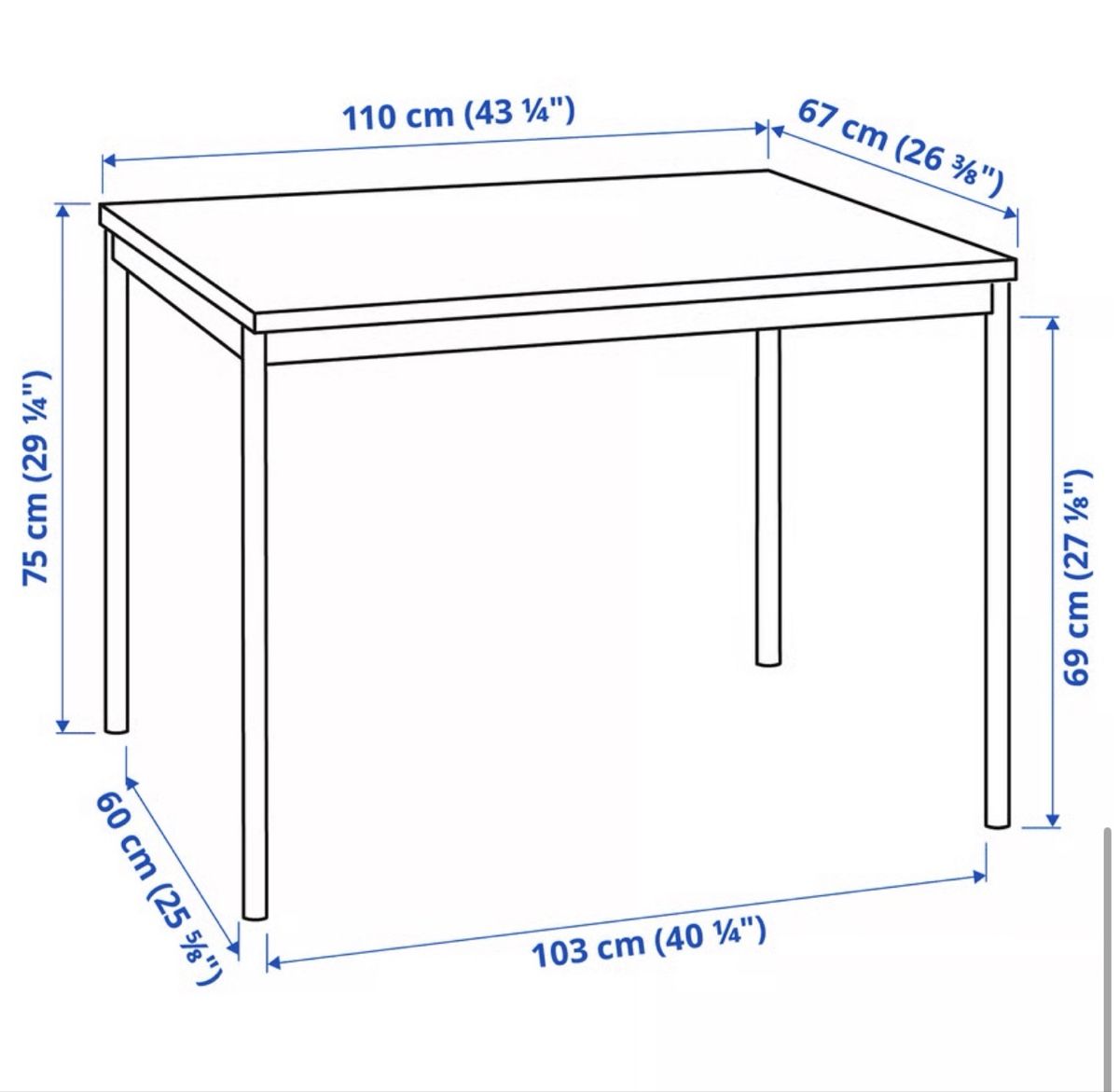 Tische: table noir 110x67cm bon état – Gebraucht aus La Tour-de-Peilz von mar_l5z6 4
