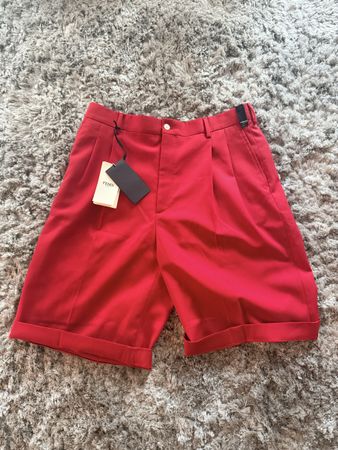Fendi Shorts Rot Grösse 50 Neu mit Etikett