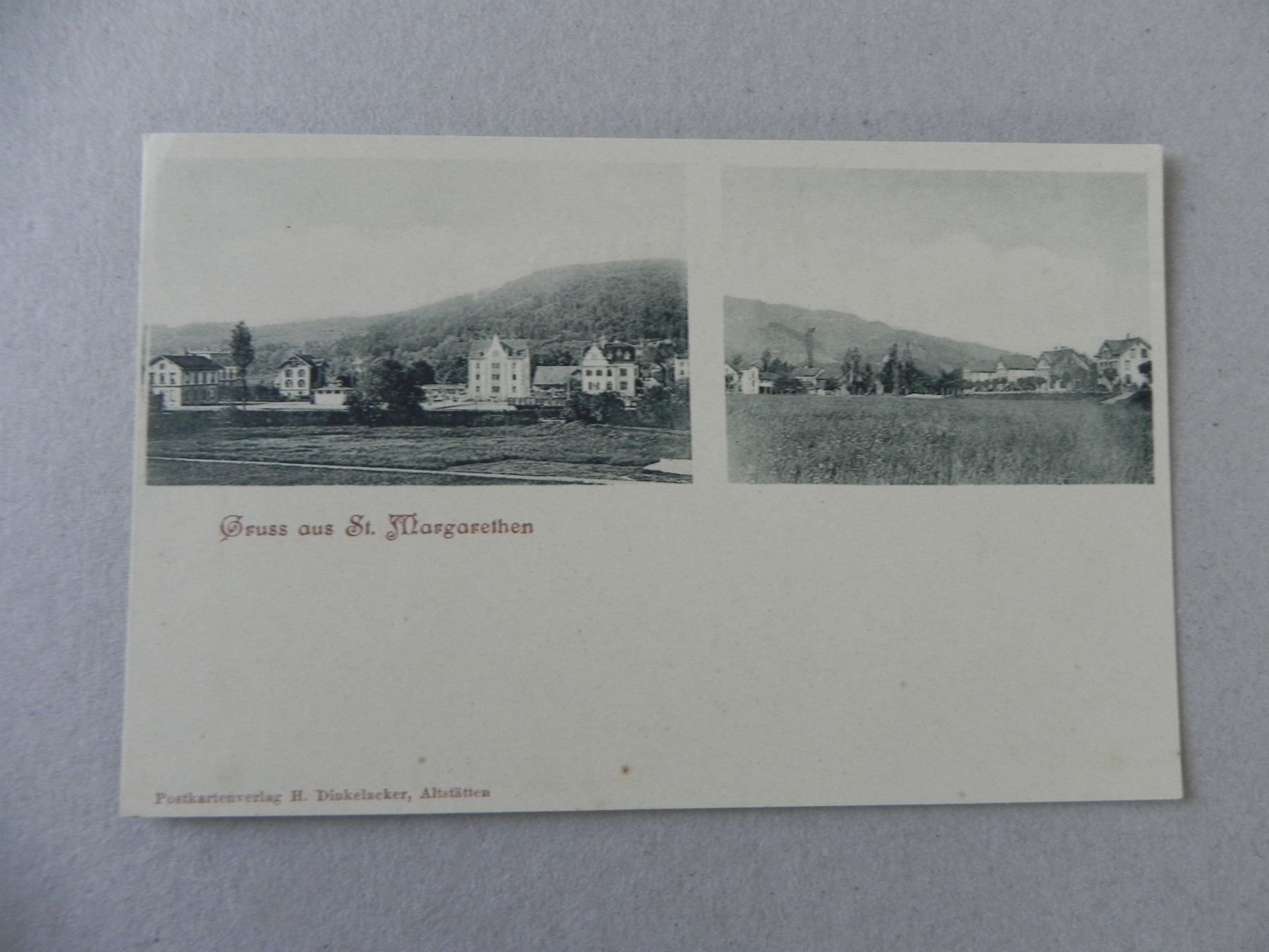 Ansichtskarten: Ansichtskarte St.Margrethen SG 1900 – Gebraucht aus Siebnen von krimsie