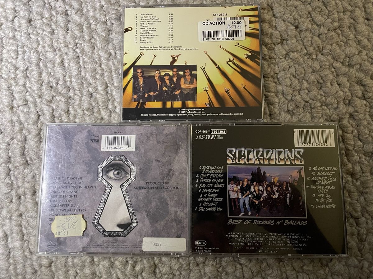 CDs: 3x Scorpions – D'occasion à Reinach AG par trigger7811 1