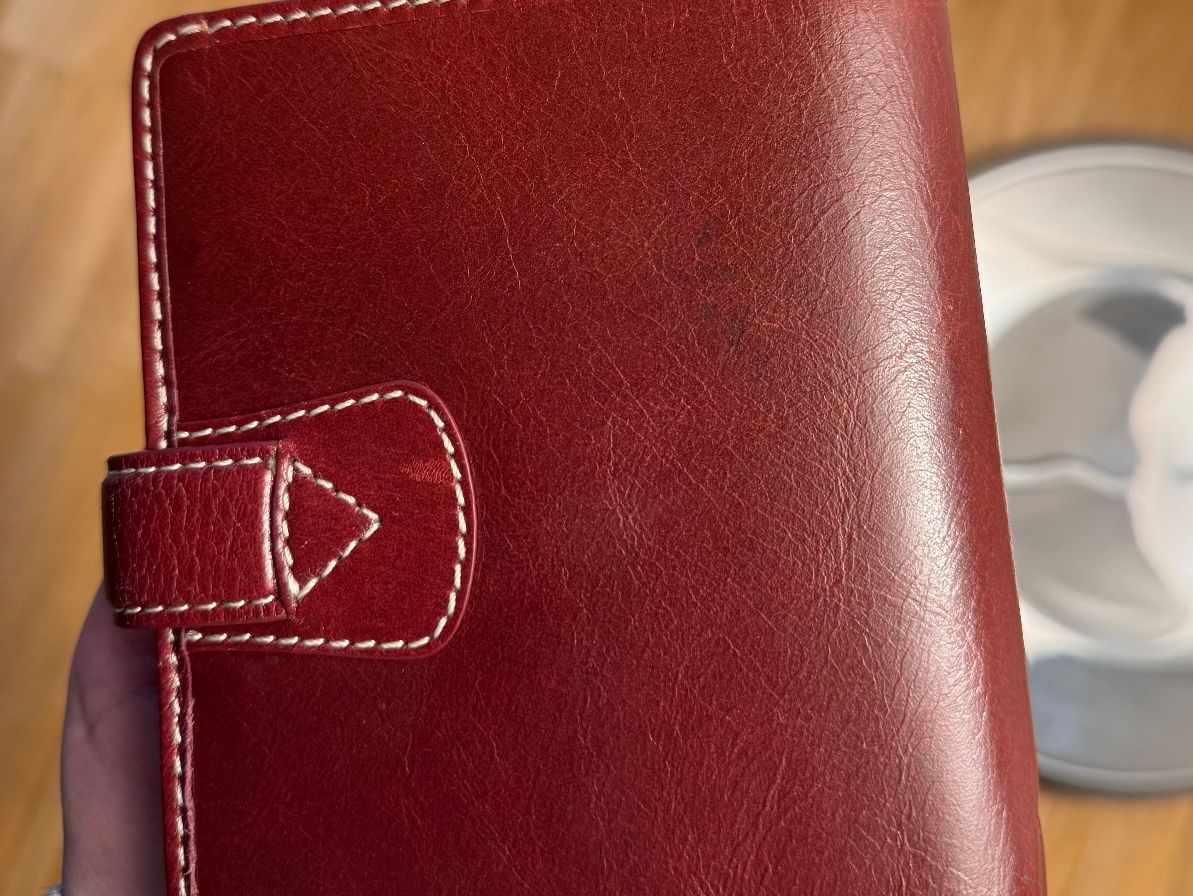 Filofax Blocchi: Filofax Malden Pocket Leather Planner - Maroon – Usato da Fribourg venduto da mariedw 2