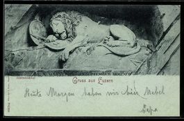 AK Luzern, Löwendenkmal