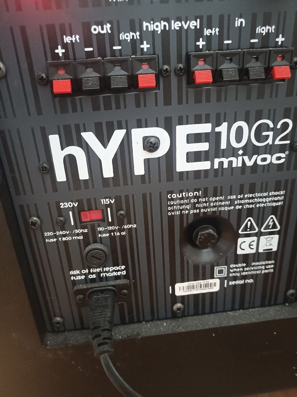 Casse acustiche: mivoc hype10G2 Subwoofer – Usato da Kreuzlingen venduto da hermes2410 3