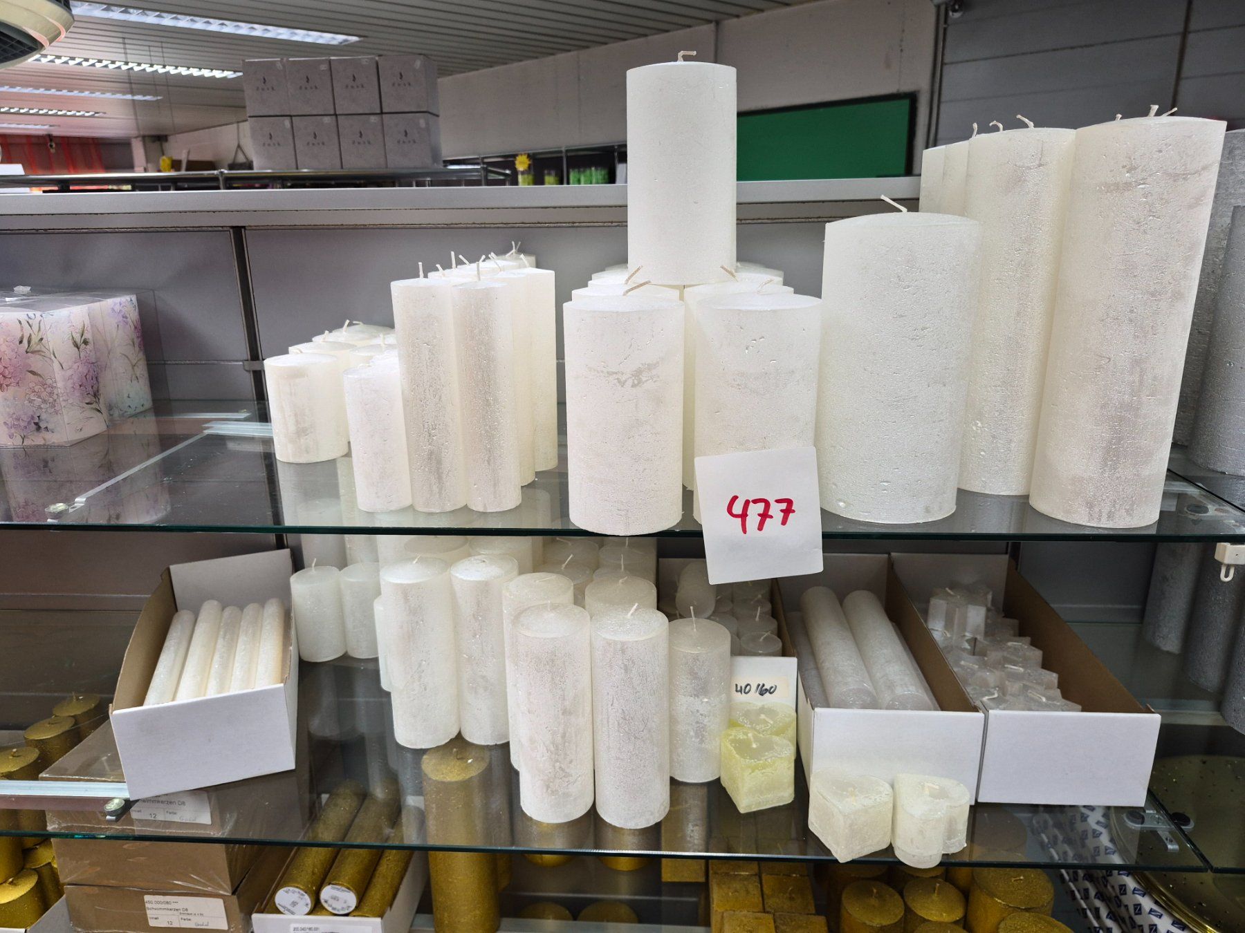 Kerzen: 477 Posten Kerzen aus Liquidation – Neu (gemäss Beschreibung) aus Derendingen von Meisterstuecke