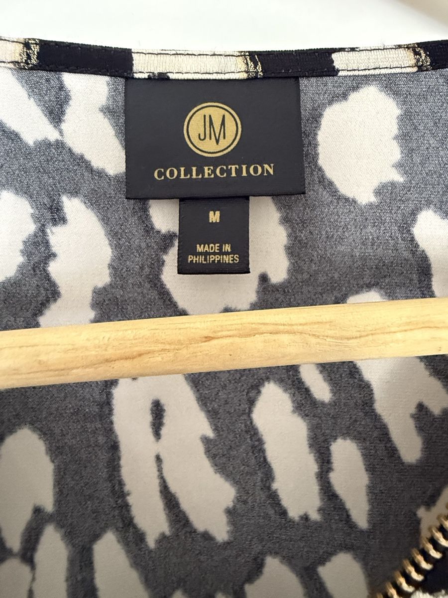 Camicette: Damenbluse JM Collection Leo Print gr M/l – Usato da Belp venduto da Lu96 1