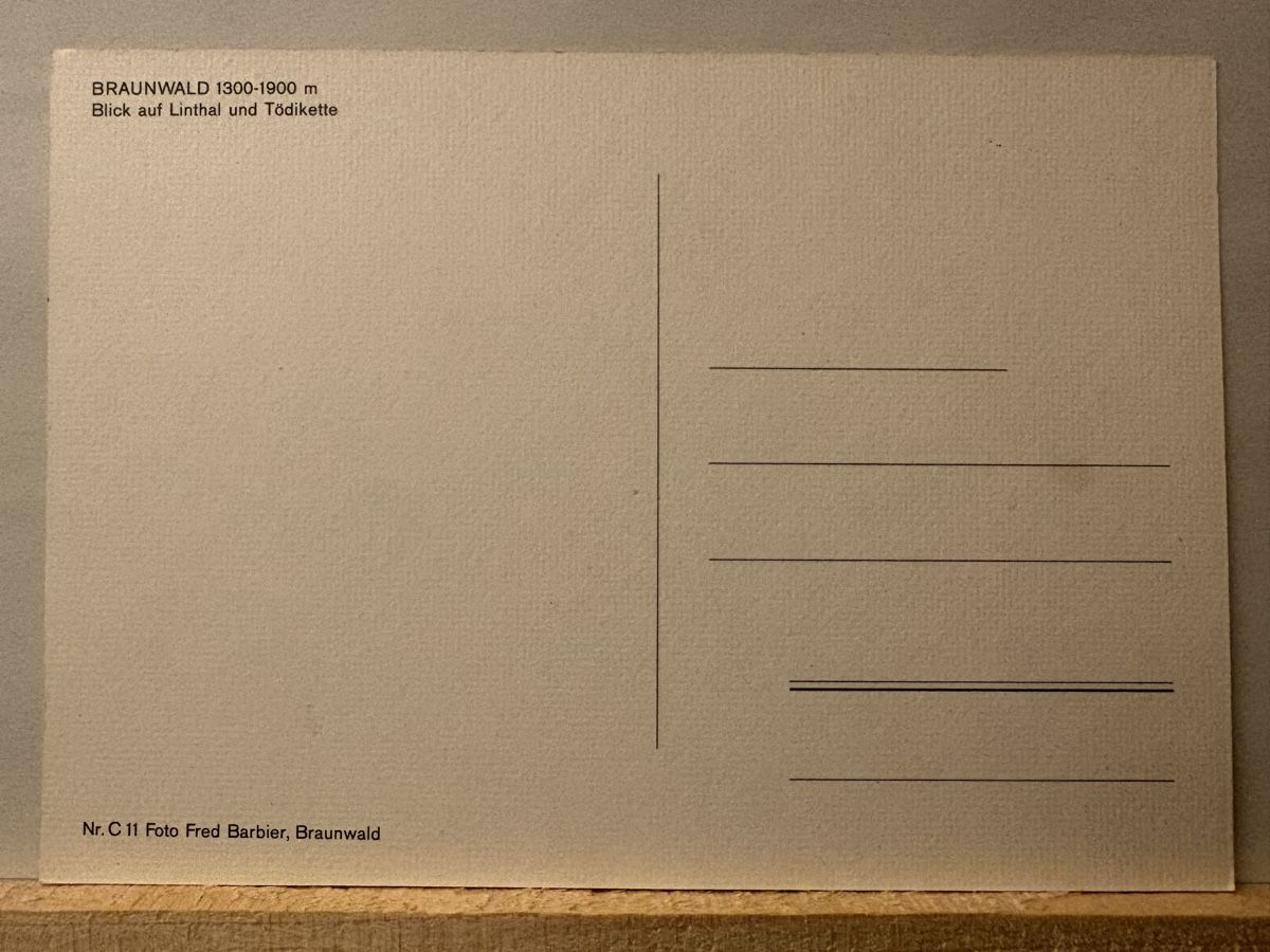 Cartoline postali: AK von Braunwald – Usato da Rümlang venduto da Brieftaube1 1