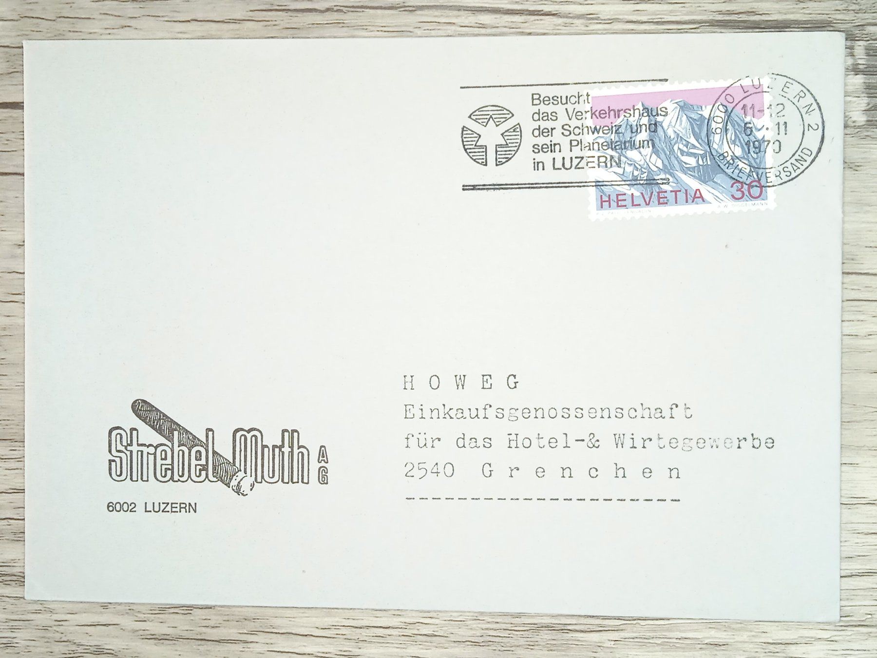 Tutti i francobolli: TR17 Enveloppe + Timbre Suisse 1970 – Usato da Cousset venduto da Patrick_Collections