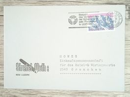 TR17 Enveloppe + Timbre Suisse 1970