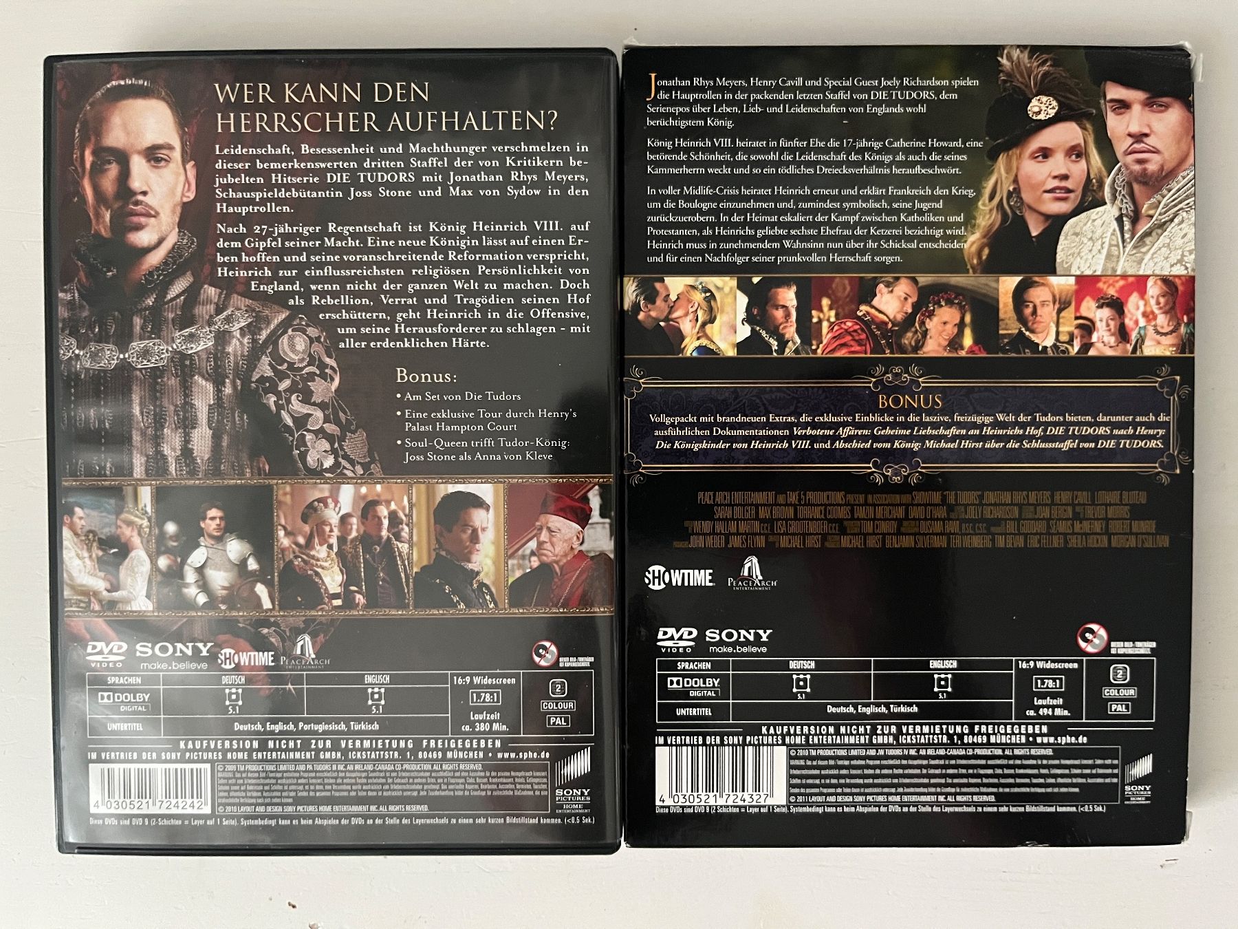 Alle DVDs: Die Tudors - Komplette Staffeln 1-4 – Neu (gemäss Beschreibung) aus Sierre von black.box 2