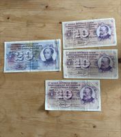 Alte Banknoten Schweizer Franken