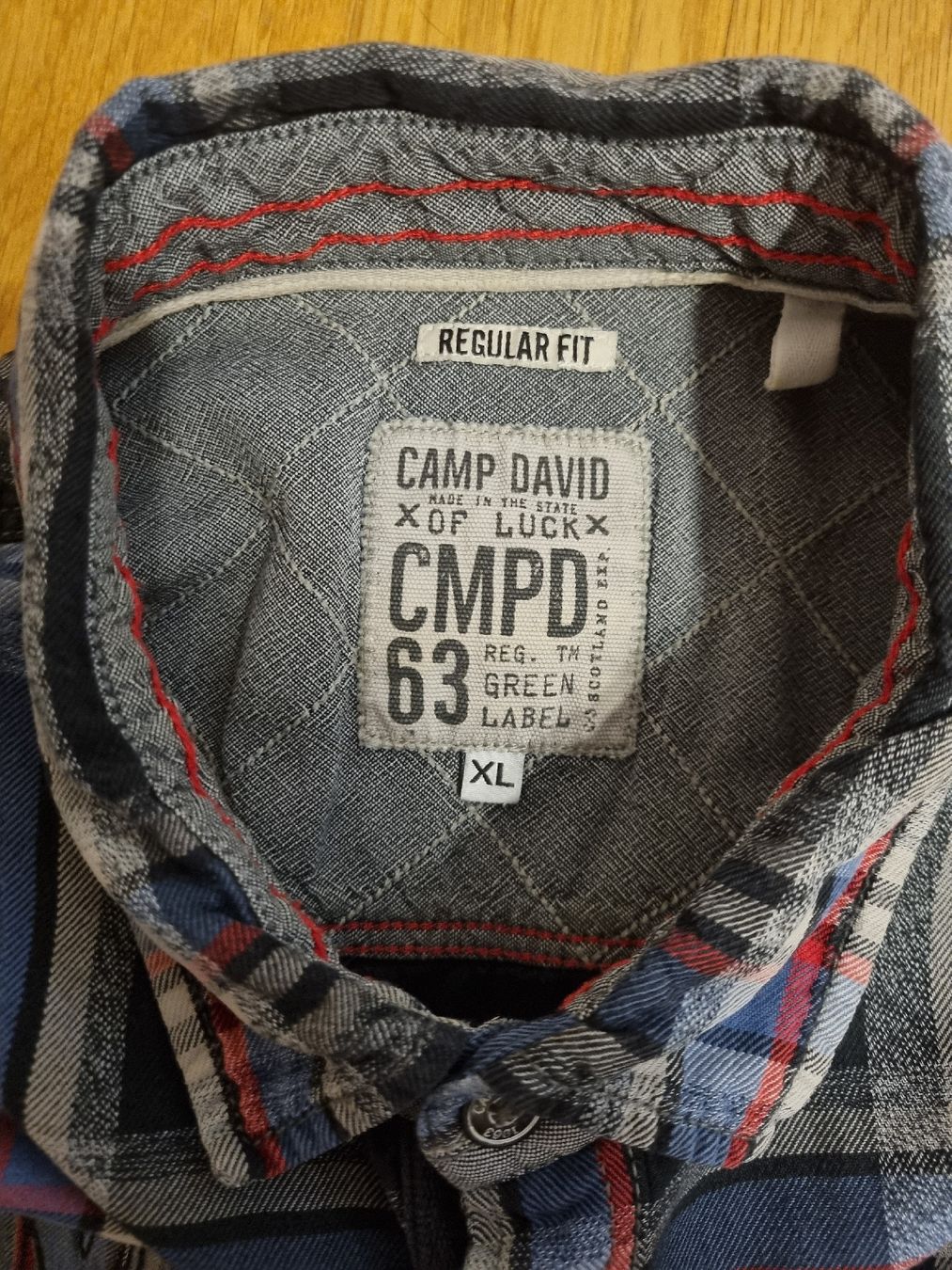 Hemden: Camp David Karohemd Blau Rot Grösse XL Regular Fit – Gebraucht aus Waltenschwil von Poggi24 3