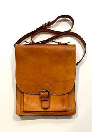 Vintage Ledertasche Messenger Bag Echtleder 70er Jahre