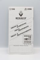 Renault Preise & Ausrüstung März 1996 Prospekt