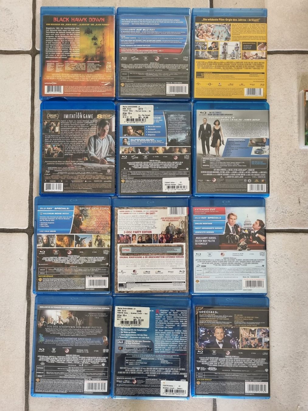 Tutti i DVDs: Blu-Ray DVD Sammlung 12 DVDs – Usato da Oberrieden venduto da Yasmin_8 1