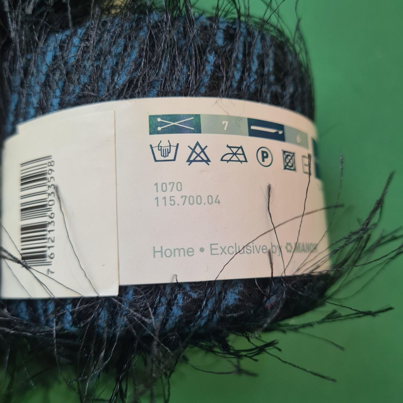 Lana: 3x HOME HAITI Plüschgarn schwarz/blau, neu – Nuovo e nell'imballaggio originale da Urdorf venduto da sumrum 3