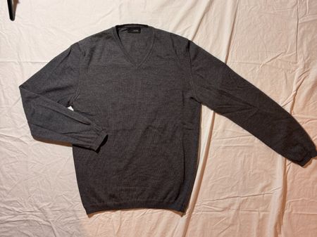 CINQUE V-Neck Pullover grau Gr. L fällt wie M aus