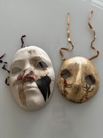 Alte venezianische Masken signiert aus Künstler Atelier