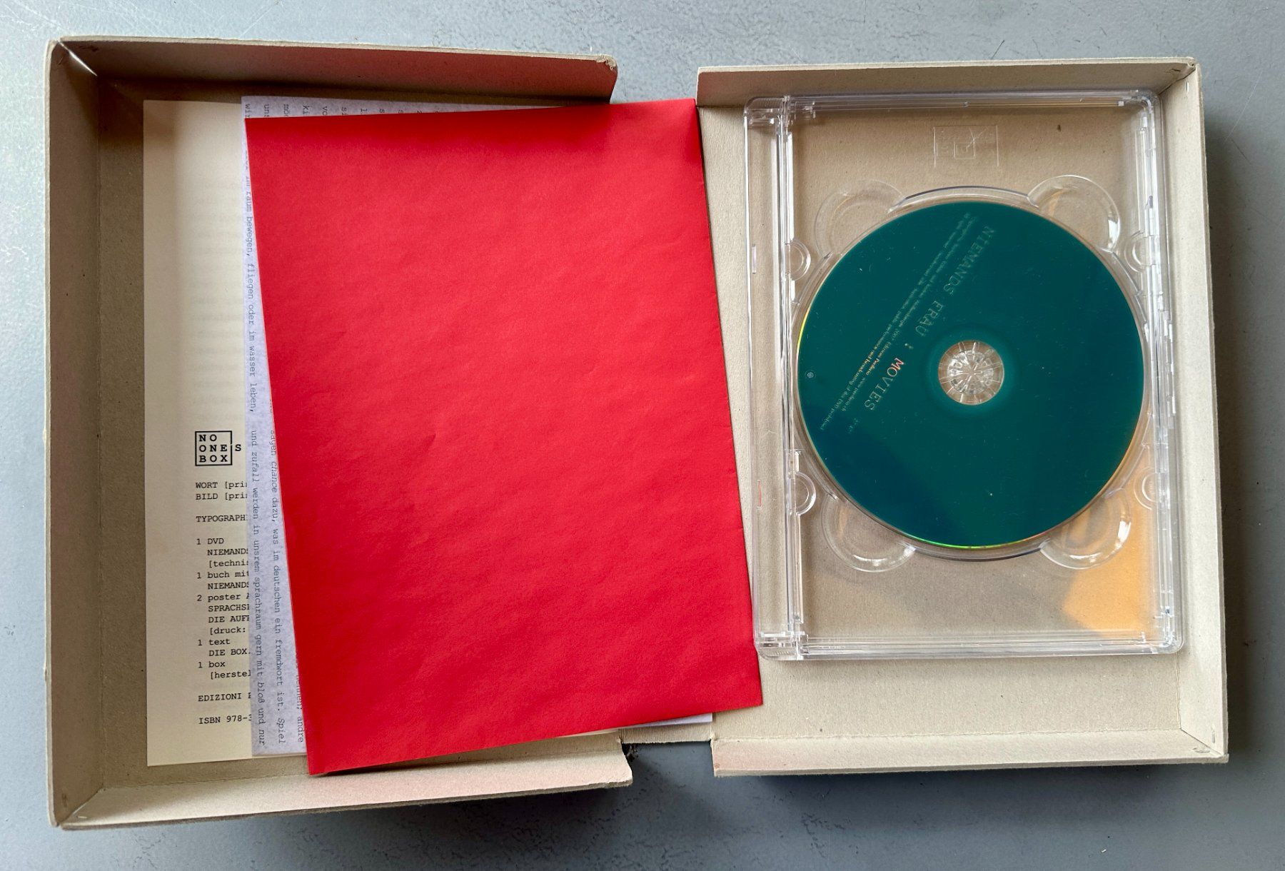 Libri: Barbara Köhler, Andrea Wolfensberger: No One's Box. – Usato da Zürich venduto da allp 3