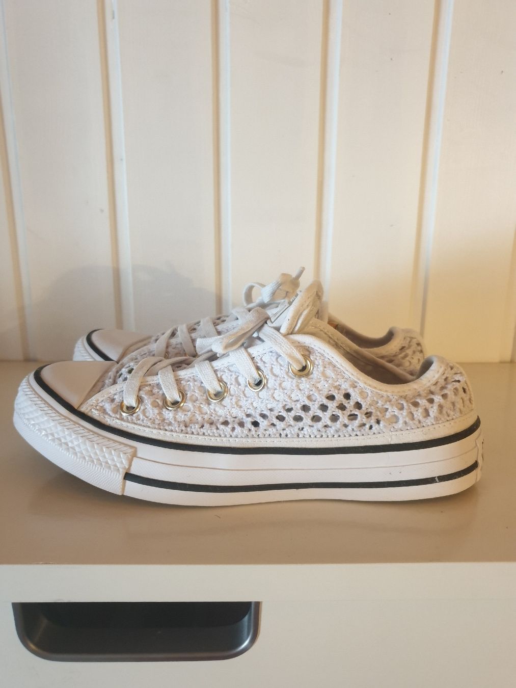 Converse Herrenschuhe: Baskets Converse All Star blanches ajourées taille 37.5 – Gebraucht aus Rennaz von nunofilipe13 2