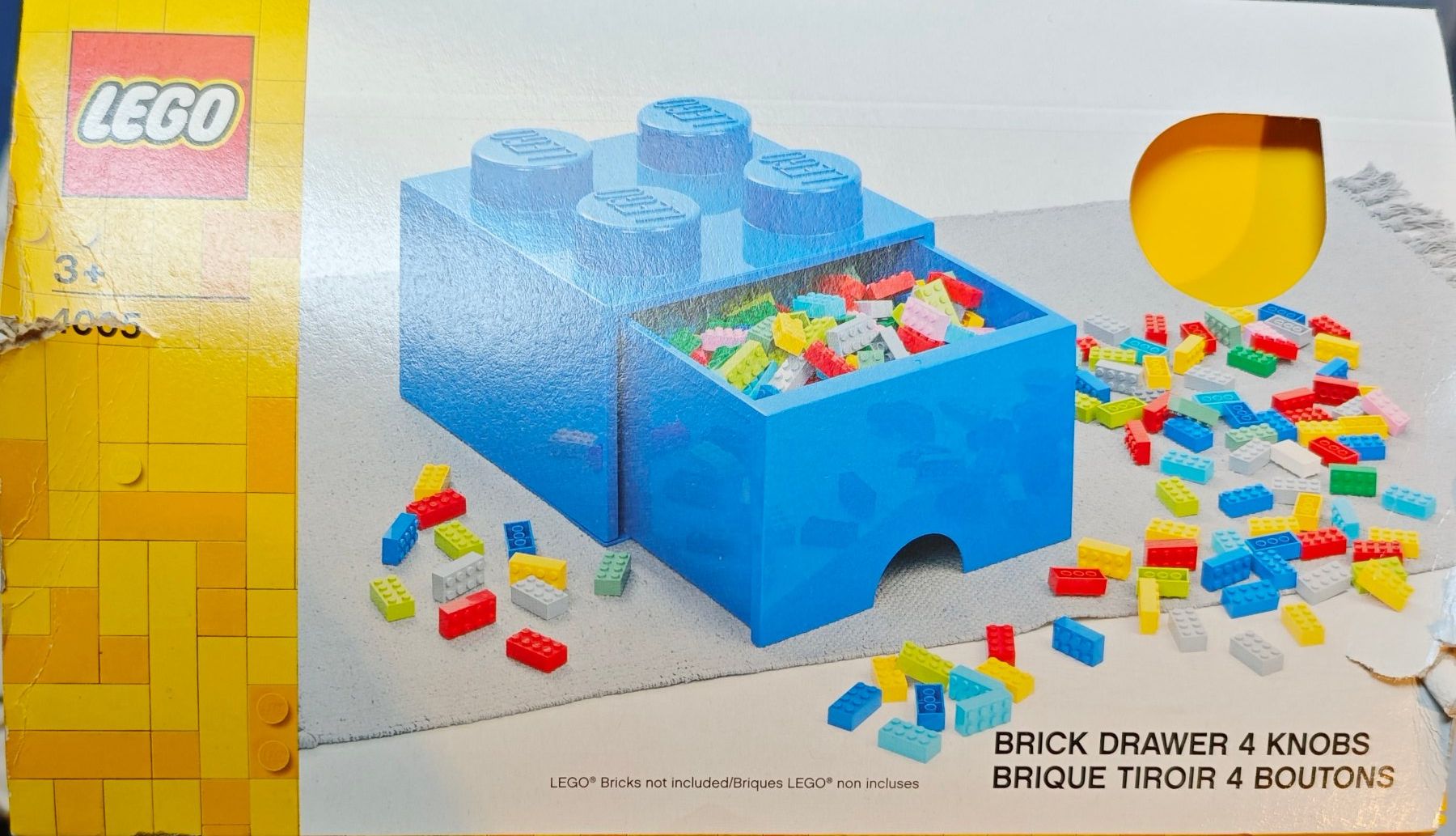 Lego Kit di costruzioni: Lego, 4 stud Bright Yellow Storage Brick Drawer, Neu&OVP – Nuovo e nell'imballaggio originale da Pfaffhausen venduto da seppentony