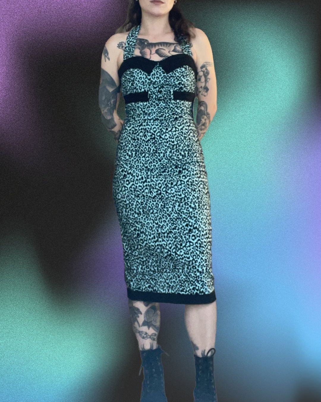 Kleider: Blue leopard dress – Neu und originalverpackt aus Neuchâtel von Enoemis_ 3
