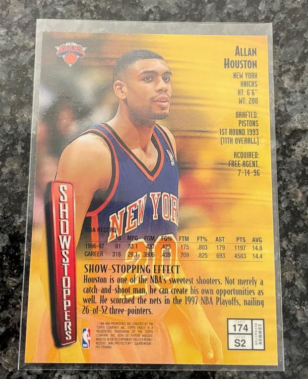 NBA Allan Houston Showstoppers Refractor Card | Kaufen auf Ricardo