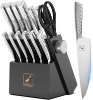 Messerblock mit Messer Set, 14-TLG hochwertige Küchenmesser