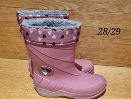 Gefütterte Regenstiefel Gr. 28/29