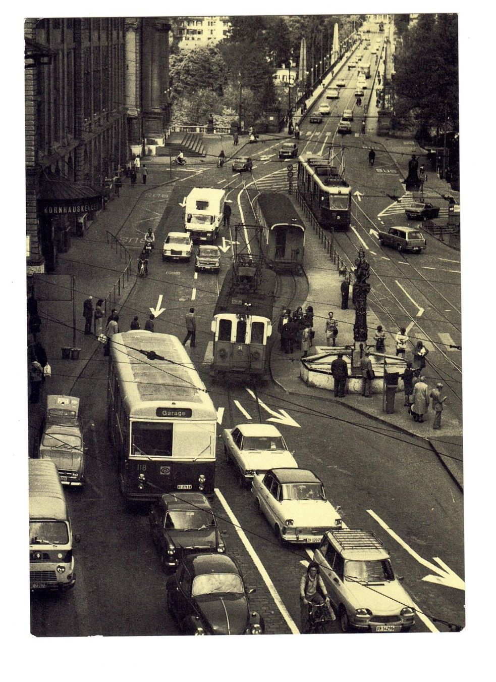 Cartes postales: Bern Kornhausplatz, alte Ansichtskarte, VBW, 1974 Top! – D'occasion à Büetigen par philat